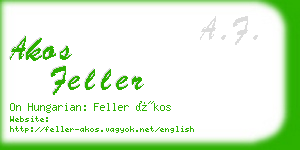 akos feller business card